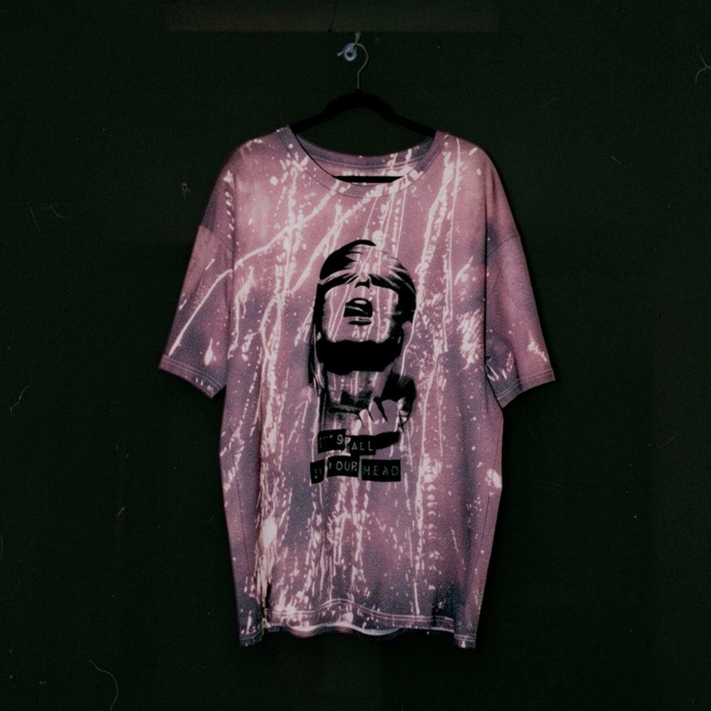 1/1 All in Your Head: Acid Rain Hand-Dyed Short Sleeve Tee (XXL)