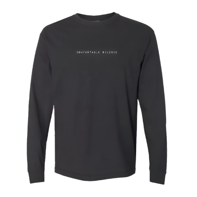 Comfortable Silence Black Long Sleeve Tee