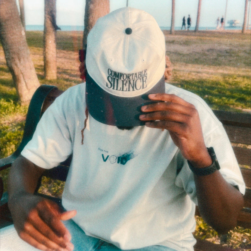 Comfortable Silence Two Tone Embroidered Hat Lifestyle