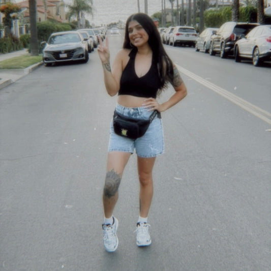 Comfortable Silence Water Resistant Fanny Pack Lifestyle