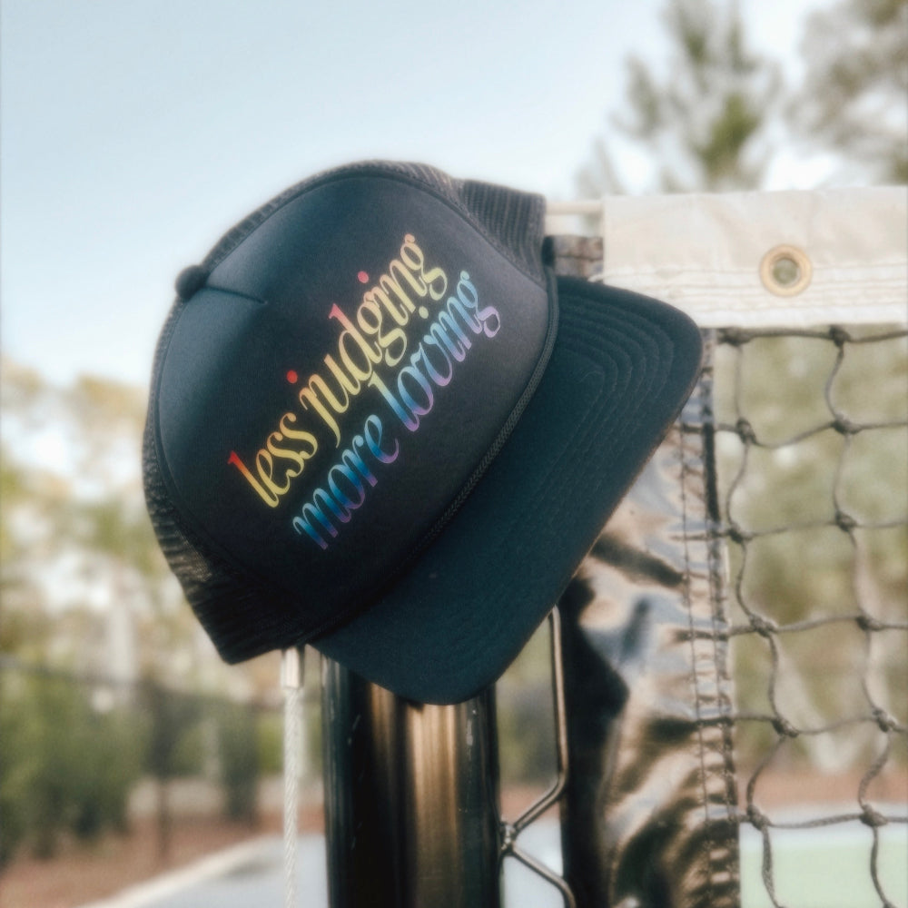 Less Judging Black Gradient Hat Lifestyle