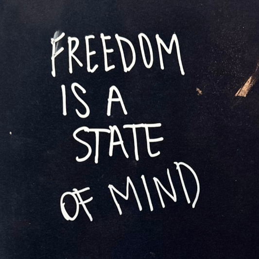 Free Your Mind Heavy Faded Black Oversized Short Sleeve Tee