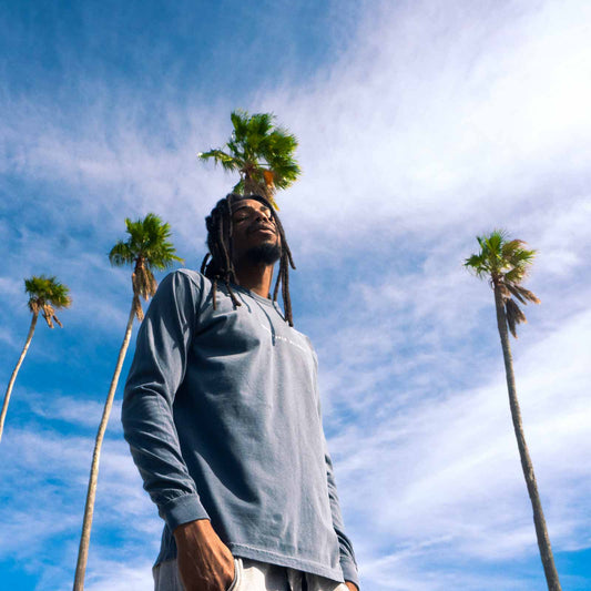 Comfortable Silence. Comfortable Silence Denim Long Sleeve Tee