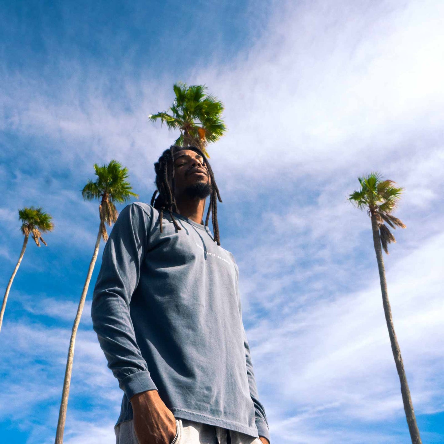 Comfortable Silence. Comfortable Silence Denim Long Sleeve Tee