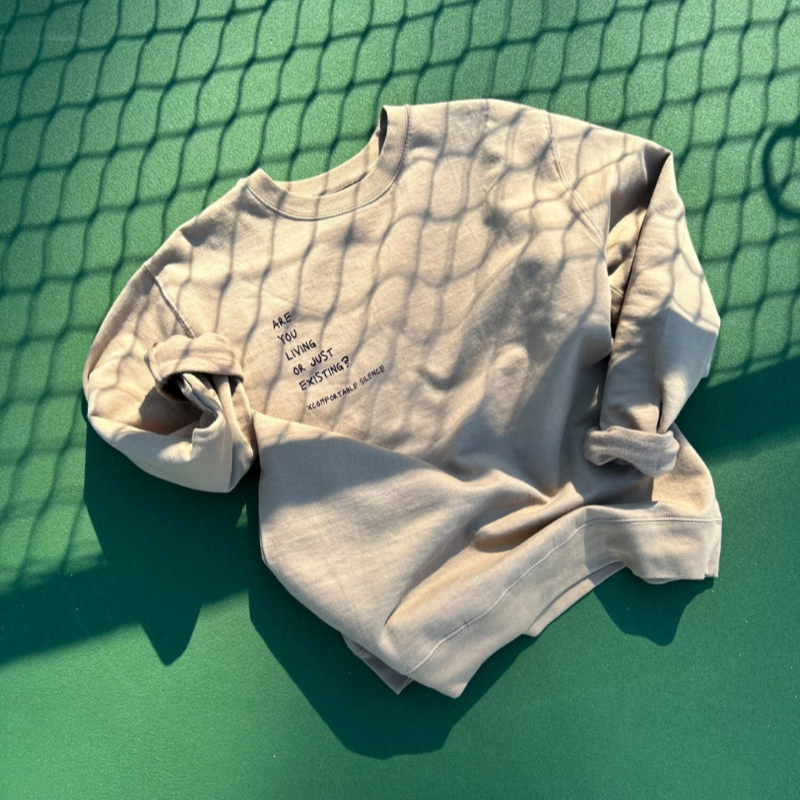 Comfortable Silence There Is A Difference Sandstone Pullover