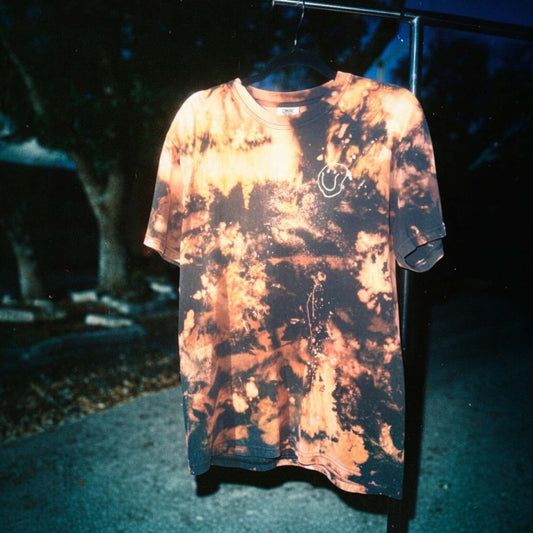 Static 004: Get Out of Your Head – Black Bleached Short Sleeve Tee (M)