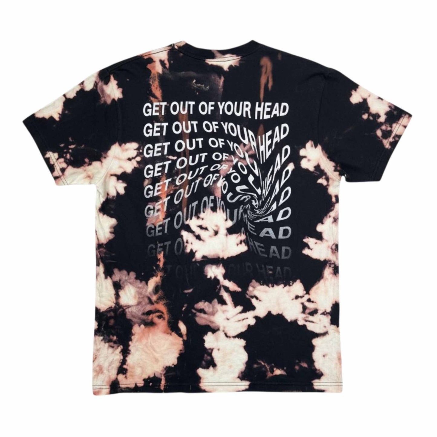 Static 005: Get Out of Your Head – Black Bleached Short Sleeve Tee (M)