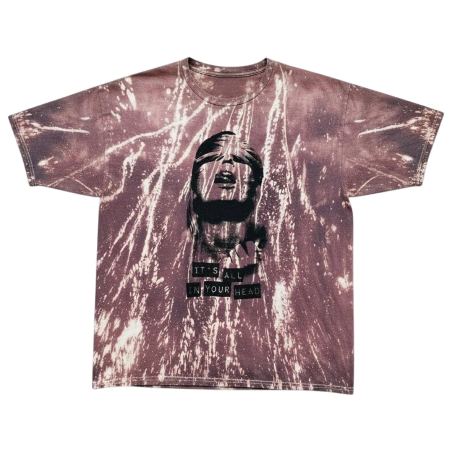 1/1 All in Your Head: Acid Rain Hand-Dyed Short Sleeve Tee (XXL)