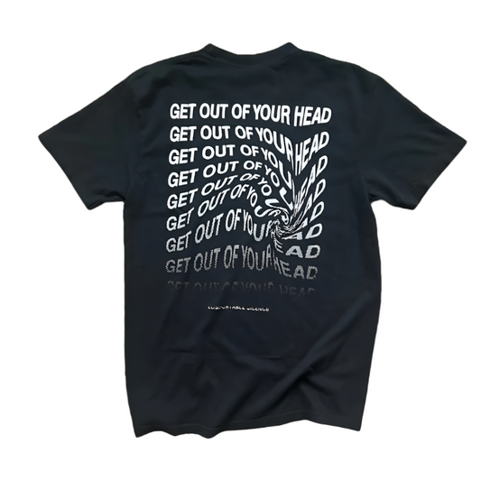 Get Out of Your Head Gradient Puff Print Short Sleeve Tee