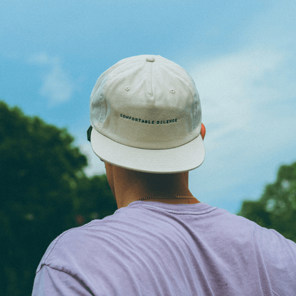 Comfortable Silence. Embroidered Five Panel Cap