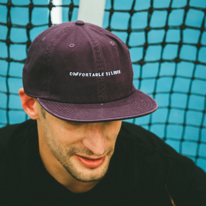 Comfortable Silence. Embroidered Plum Classic Cap