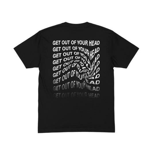 Get Out of Your Head Black Gradient Short Sleeve Tee