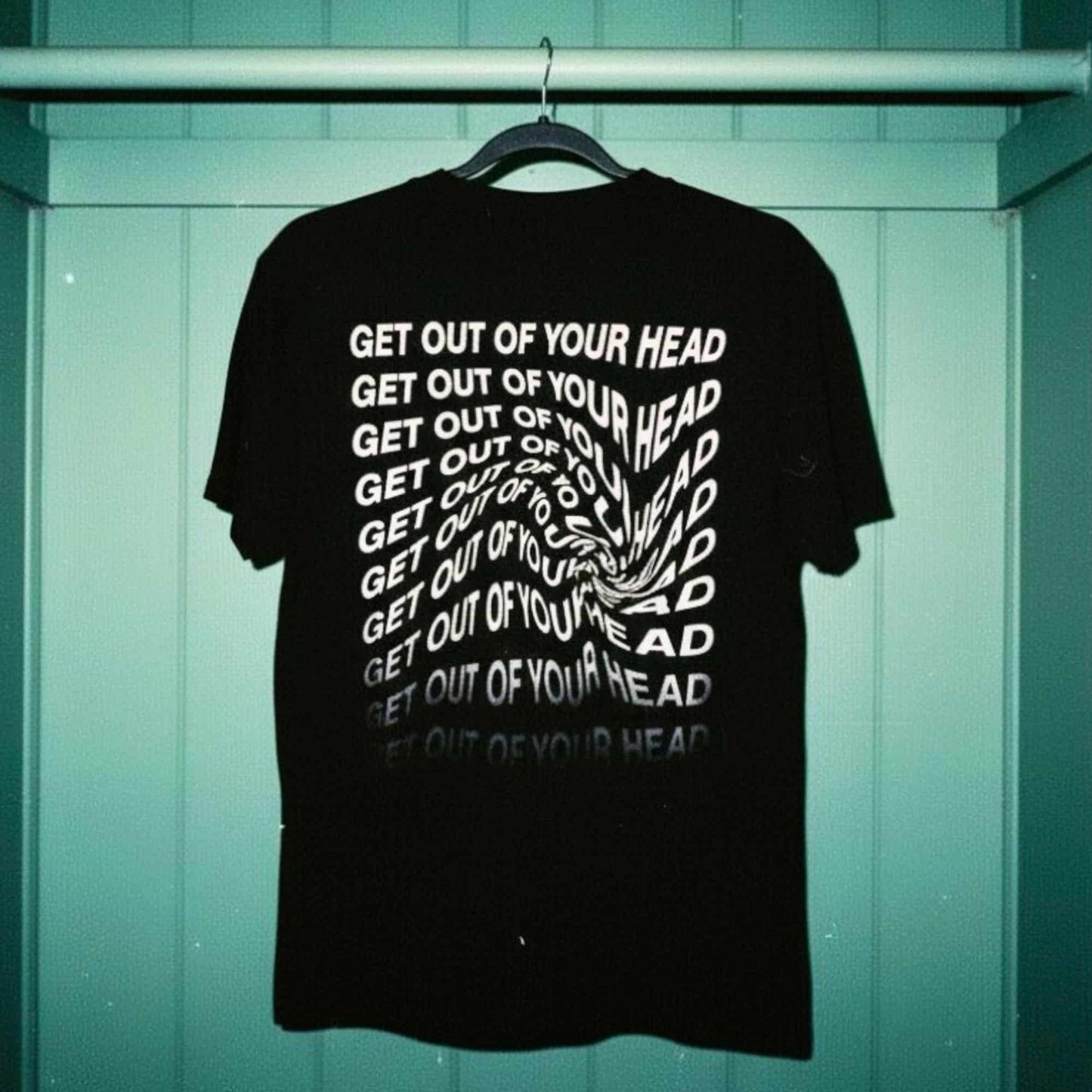 Get Out of Your Head Black Gradient Short Sleeve Tee