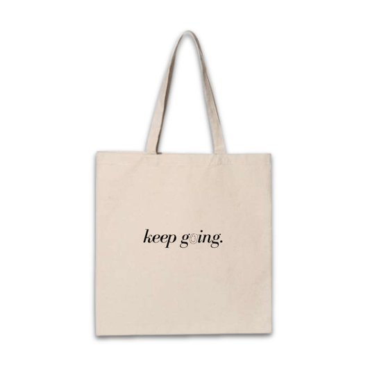 Keep Going Canvas Tote Bag