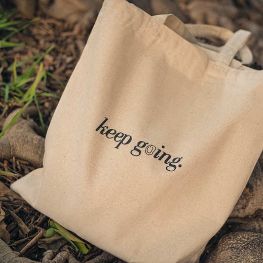 Keep Going Canvas Tote Bag