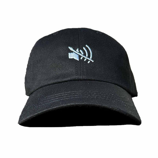 Comfortable Silence. Muted Black Dad Hat