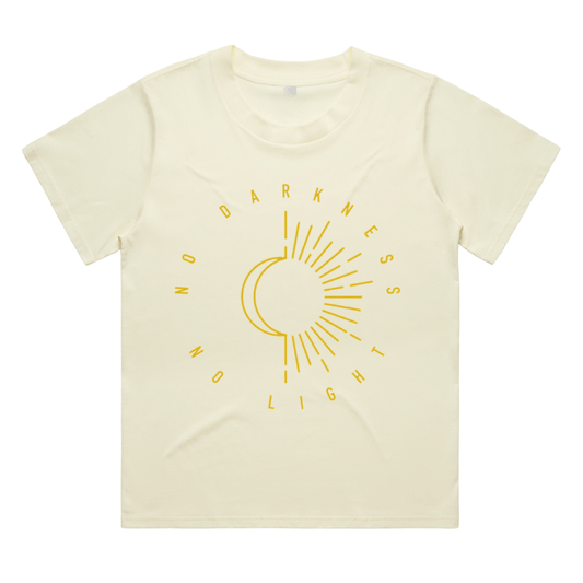 No Darkness, No Light Pale Yellow Women's Tee