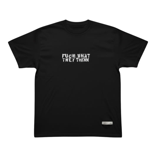 FCK ’EM Black Hand-Stenciled Short Sleeve Tee