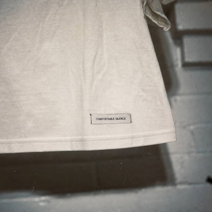 FCK ’EM White Hand-Stenciled Short Sleeve Tee