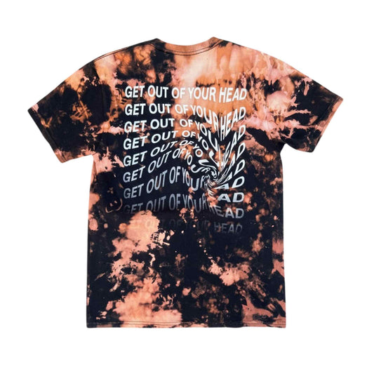 Static 004: Get Out of Your Head – Black Bleached Short Sleeve Tee (M)