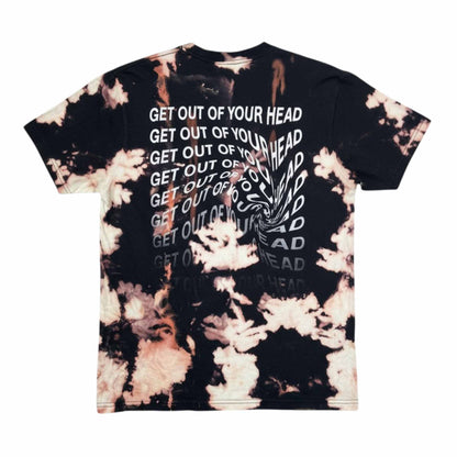 Static 005: Get Out of Your Head – Black Bleached Short Sleeve Tee (M)